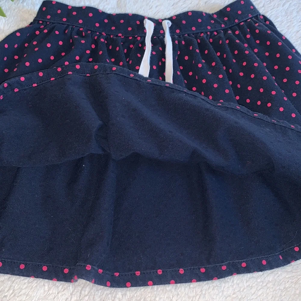 GAP Navy Blue & Pink Polka Dot Skirt 5 EUC